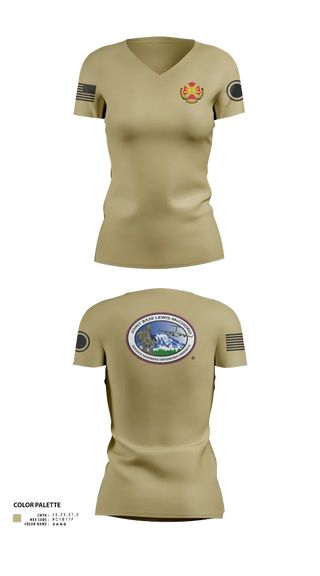 Womens Short Sleeve Vneck Shirt, JBLM GARRISON, Army, Teamtime, Team time, sublimation, custom sports apparel, team uniforms, spirit wear, spiritwear, sports uniforms, custom shirts, team store, custom team store, fundraiser sports, apparel fundraiser