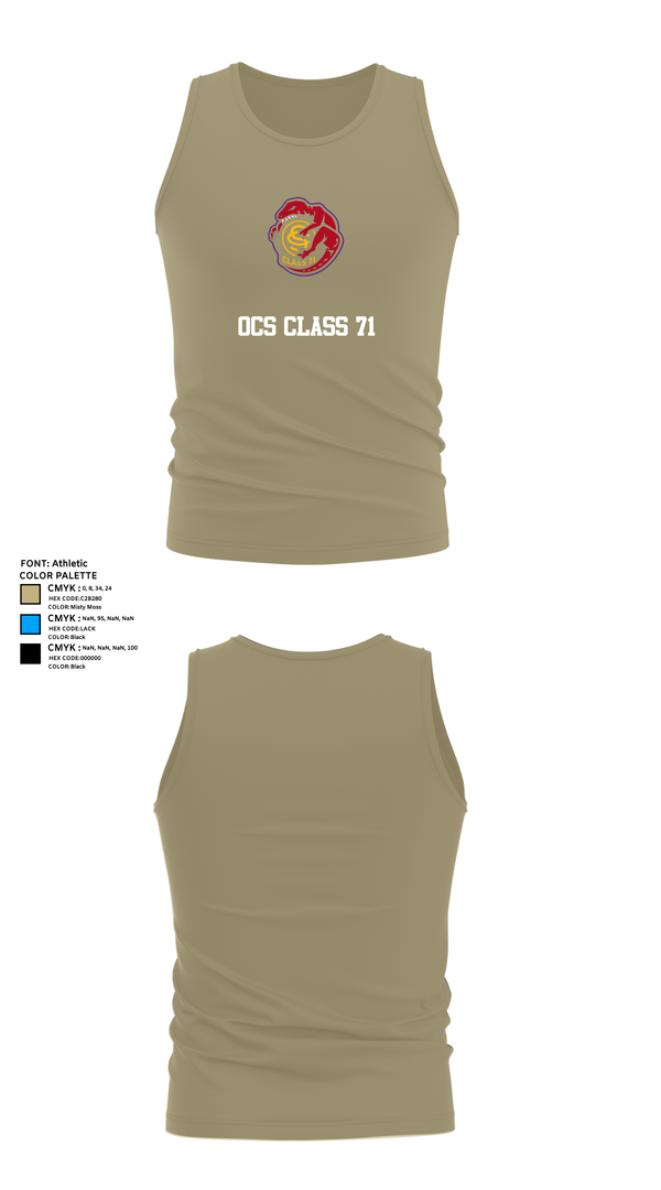 Tank Top, OCS Class 71, , Teamtime, Team time, sublimation, custom sports apparel, team uniforms, spirit wear, spiritwear, sports uniforms, custom shirts, team store, custom team store, fundraiser sports, apparel fundraiser