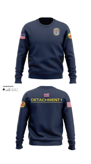 Crew Neck Sweatshirt, Detachment 1 SERO, National Guard, Teamtime, Team time, sublimation, custom sports apparel, team uniforms, spirit wear, spiritwear, sports uniforms, custom shirts, team store, custom team store, fundraiser sports, apparel fundraiser