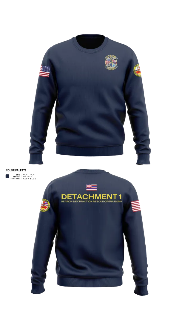 Crew Neck Sweatshirt, Detachment 1 SERO, National Guard, Teamtime, Team time, sublimation, custom sports apparel, team uniforms, spirit wear, spiritwear, sports uniforms, custom shirts, team store, custom team store, fundraiser sports, apparel fundraiser