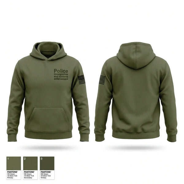 Hoodie, Police - immigration and customs enforcement, Police, Teamtime, Team time, sublimation, custom sports apparel, team uniforms, spirit wear, spiritwear, sports uniforms, custom shirts, team store, custom team store, fundraiser sports, apparel fundraiser