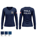 Philadelphia police Women's Long Sleeve V-neck Shirt - 1