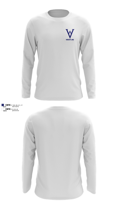 Winfield Youth Wrestling Club 41902136 Long Sleeve Performance Shirt 7