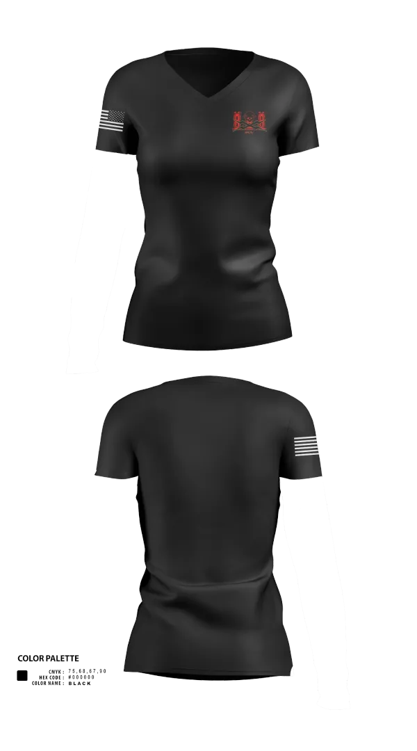 Womens Short Sleeve Vneck Shirt, 11th MDB, Army, Teamtime, Team time, sublimation, custom sports apparel, team uniforms, spirit wear, spiritwear, sports uniforms, custom shirts, team store, custom team store, fundraiser sports, apparel fundraiser