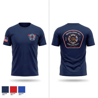 Short Sleeve Performance Shirt, Mokelumne hill fire department, Fire Department, Teamtime, Team time, sublimation, custom sports apparel, team uniforms, spirit wear, spiritwear, sports uniforms, custom shirts, team store, custom team store, fundraiser sports, apparel fundraiser