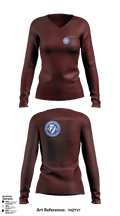 Macomb County ARPSC  Women's Long Sleeve V-neck Shirt - 1