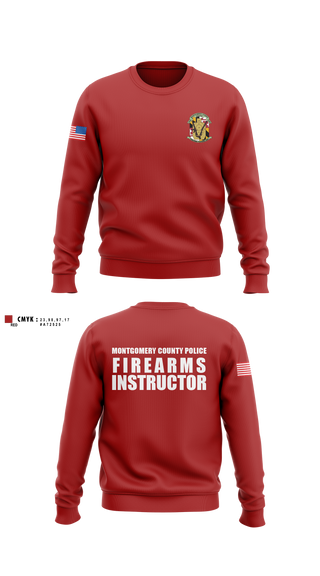 Crew Neck Sweatshirt, Montgomery County Police Department - Firearms Training Unit, Police, Teamtime, Team time, sublimation, custom sports apparel, team uniforms, spirit wear, spiritwear, sports uniforms, custom shirts, team store, custom team store, fundraiser sports, apparel fundraiser