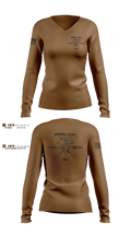 MARSHALL COUNTY SHERIFF DEPARTMENT 54681025 Women's Long Sleeve V-neck Shirt - 2