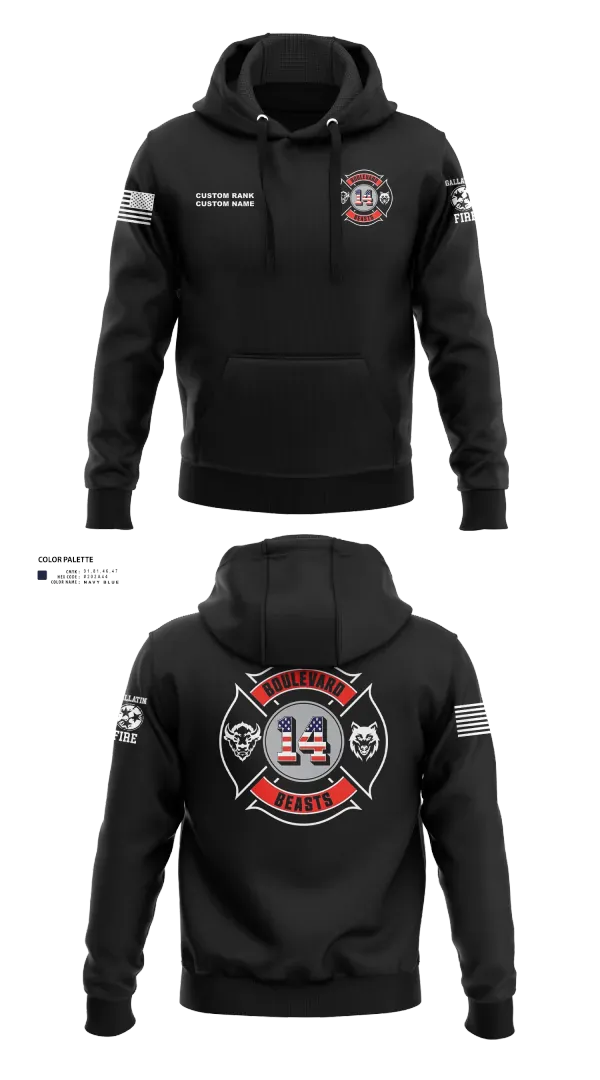 Hoodie, Gallatin Fire Department Station 4, Fire Department, Teamtime, Team time, sublimation, custom sports apparel, team uniforms, spirit wear, spiritwear, sports uniforms, custom shirts, team store, custom team store, fundraiser sports, apparel fundraiser