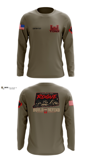 Long Sleeve Performance Shirt, 248th Engineer Company, National Guard, Teamtime, Team time, sublimation, custom sports apparel, team uniforms, spirit wear, spiritwear, sports uniforms, custom shirts, team store, custom team store, fundraiser sports, apparel fundraiser
