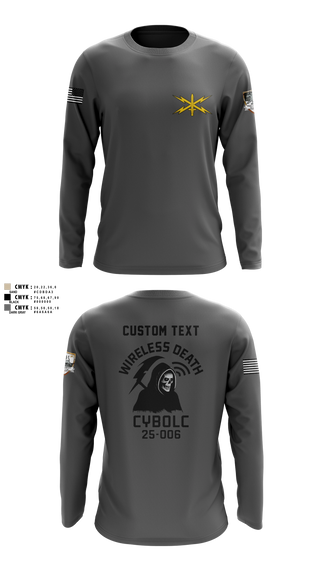 Long Sleeve Performance Shirt, Bravo Company, 401st Cyber Battalion, Army, Teamtime, Team time, sublimation, custom sports apparel, team uniforms, spirit wear, spiritwear, sports uniforms, custom shirts, team store, custom team store, fundraiser sports, apparel fundraiser