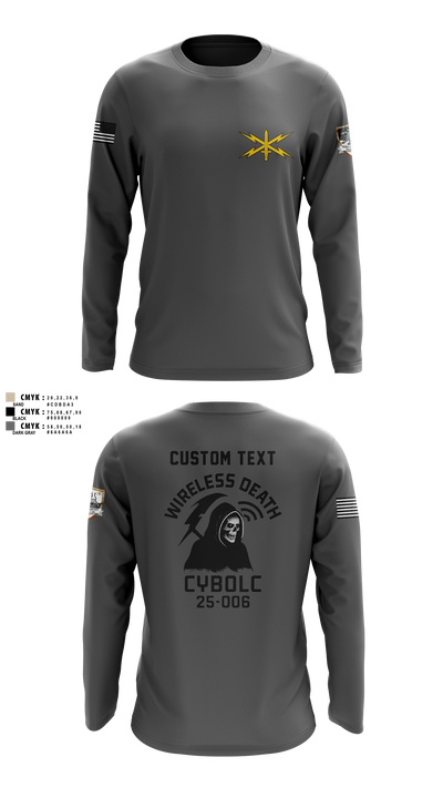 Bravo Company, 401st Cyber Battalion 75539801 Long Sleeve Performance Shirt - 7