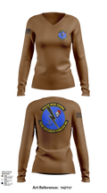 103d SECURITY FORCES SQUADRON 19845829 Women's Long Sleeve V-neck Shirt - 102
