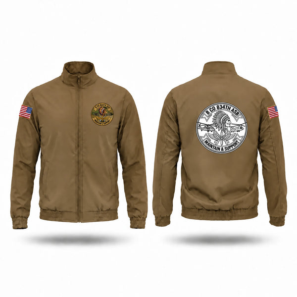 Windbreaker, B co 834 ASB, National Guard, Teamtime, Team time, sublimation, custom sports apparel, team uniforms, spirit wear, spiritwear, sports uniforms, custom shirts, team store, custom team store, fundraiser sports, apparel fundraiser