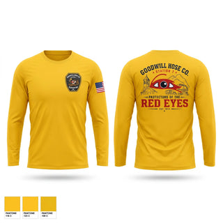 Long Sleeve Performance Shirt, Goodwill Hose Co. 3 Station 7, Fire Department, Teamtime, Team time, sublimation, custom sports apparel, team uniforms, spirit wear, spiritwear, sports uniforms, custom shirts, team store, custom team store, fundraiser sports, apparel fundraiser