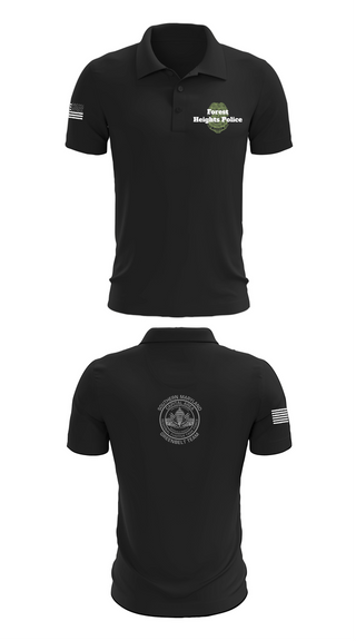 Short Sleeve Performance Polo, Forest Heights Police, Police, Teamtime, Team time, sublimation, custom sports apparel, team uniforms, spirit wear, spiritwear, sports uniforms, custom shirts, team store, custom team store, fundraiser sports, apparel fundraiser