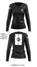 Savages 37324693 Women's Long Sleeve V-neck Shirt - 4
