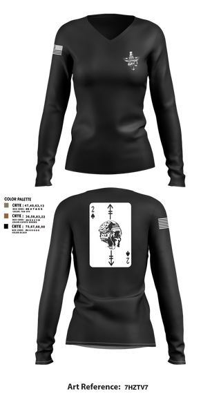 Womens Long Sleeve Vneck Shirt, Savages, Army, Teamtime, Team time, sublimation, custom sports apparel, team uniforms, spirit wear, spiritwear, sports uniforms, custom shirts, team store, custom team store, fundraiser sports, apparel fundraiser