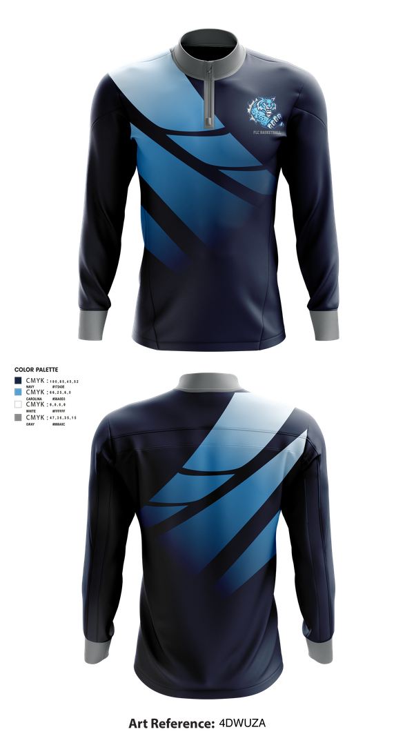 Quarter Zip Jacket, Franklin Learning Center Basketball, Women's Basketball, Teamtime, Team time, sublimation, custom sports apparel, team uniforms, spirit wear, spiritwear, sports uniforms, custom shirts, team store, custom team store, fundraiser sports, apparel fundraiser