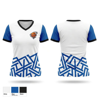 Womens Short Sleeve Vneck Shirt, Blender Ballers, Men's Basketball, Teamtime, Team time, sublimation, custom sports apparel, team uniforms, spirit wear, spiritwear, sports uniforms, custom shirts, team store, custom team store, fundraiser sports, apparel fundraiser