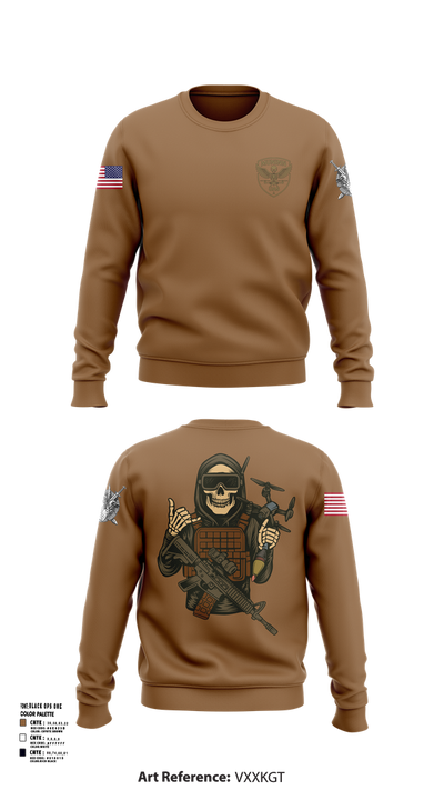 D Co. UAS Platoon 19451527 Crew Neck Sweatshirt - 101