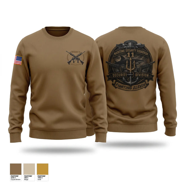 Crew Neck Sweatshirt, MSRON 11 Security Division, Navy, Teamtime, Team time, sublimation, custom sports apparel, team uniforms, spirit wear, spiritwear, sports uniforms, custom shirts, team store, custom team store, fundraiser sports, apparel fundraiser