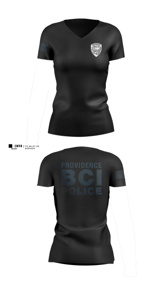 Womens Short Sleeve Vneck Shirt, Providence Police BCI, Police, Teamtime, Team time, sublimation, custom sports apparel, team uniforms, spirit wear, spiritwear, sports uniforms, custom shirts, team store, custom team store, fundraiser sports, apparel fundraiser