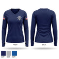 Adams County Sheriff's Office Women's Long Sleeve V-neck Shirt - 1