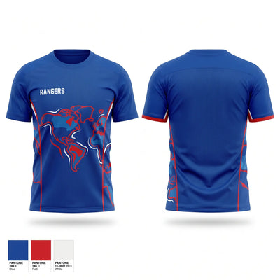 Rangers Soft Poly Tee Cotton Like Feel - 1