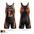 Leslie Blackhawks Wrestling Singlet - 1