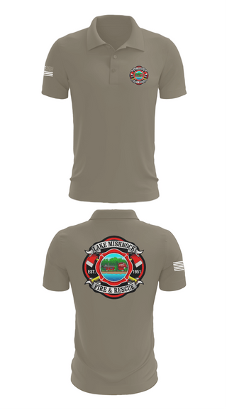 Short Sleeve Performance Polo, Lake Mishnock Fire Rescue, Fire Department, Teamtime, Team time, sublimation, custom sports apparel, team uniforms, spirit wear, spiritwear, sports uniforms, custom shirts, team store, custom team store, fundraiser sports, apparel fundraiser