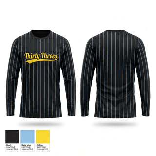 Long Sleeve Performance Shirt, Thirty Threes, Softball, Teamtime, Team time, sublimation, custom sports apparel, team uniforms, spirit wear, spiritwear, sports uniforms, custom shirts, team store, custom team store, fundraiser sports, apparel fundraiser