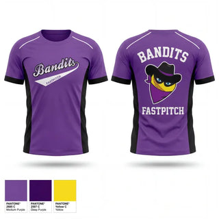 Short Sleeve Performance Shirt, Bandits, Softball, Teamtime, Team time, sublimation, custom sports apparel, team uniforms, spirit wear, spiritwear, sports uniforms, custom shirts, team store, custom team store, fundraiser sports, apparel fundraiser
