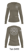 Class #54 78762440 Women's Long Sleeve V-neck Shirt - 77
