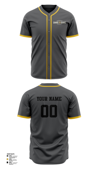 Full Button Baseball Jersey, Ommegang, Baseball, Teamtime, Team time, sublimation, custom sports apparel, team uniforms, spirit wear, spiritwear, sports uniforms, custom shirts, team store, custom team store, fundraiser sports, apparel fundraiser