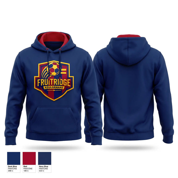 Hoodie, Fruitridge azulgranas, Men's Soccer, Teamtime, Team time, sublimation, custom sports apparel, team uniforms, spirit wear, spiritwear, sports uniforms, custom shirts, team store, custom team store, fundraiser sports, apparel fundraiser