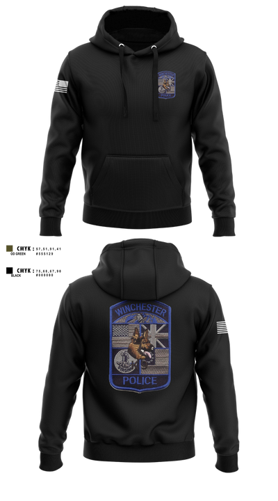 Winchester Police K9 Unit 67767754 Hoodie - 2