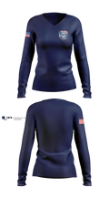 City of Gladwin Police Women's Long Sleeve V-neck Shirt - 4