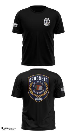 Old School Cotton Feel Shirt, Crossett Police Department, Police, Teamtime, Team time, sublimation, custom sports apparel, team uniforms, spirit wear, spiritwear, sports uniforms, custom shirts, team store, custom team store, fundraiser sports, apparel fundraiser