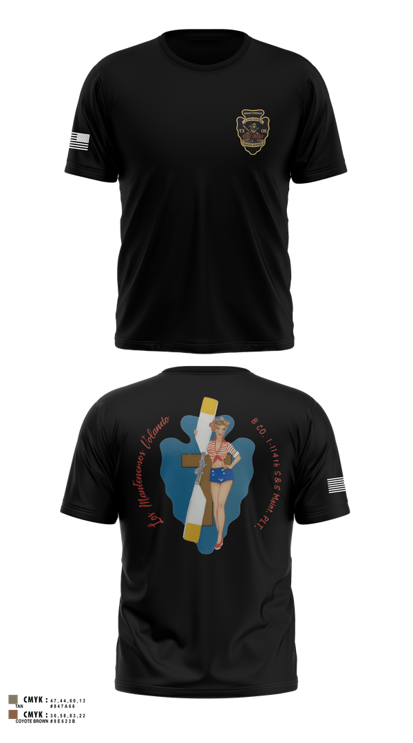 Short Sleeve Performance Shirt, B Co. 1/114th polo, Army, Teamtime, Team time, sublimation, custom sports apparel, team uniforms, spirit wear, spiritwear, sports uniforms, custom shirts, team store, custom team store, fundraiser sports, apparel fundraiser