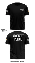 Crockett Police Department 97881074 Short Sleeve Performance Shirt - 3
