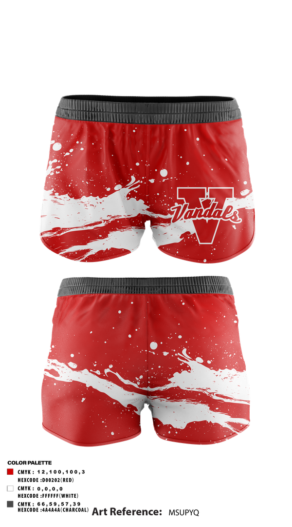 Track Shorts, Vandals, , Teamtime, Team time, sublimation, custom sports apparel, team uniforms, spirit wear, spiritwear, sports uniforms, custom shirts, team store, custom team store, fundraiser sports, apparel fundraiser