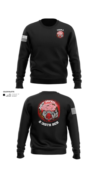 Crew Neck Sweatshirt, Dirty Dozen, , Teamtime, Team time, sublimation, custom sports apparel, team uniforms, spirit wear, spiritwear, sports uniforms, custom shirts, team store, custom team store, fundraiser sports, apparel fundraiser