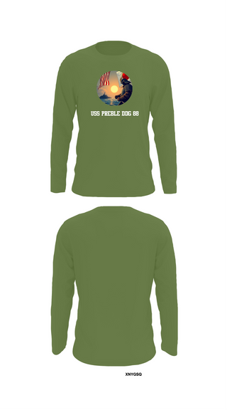 Long Sleeve Performance Shirt, Uss Preble DDG 88, , Teamtime, Team time, sublimation, custom sports apparel, team uniforms, spirit wear, spiritwear, sports uniforms, custom shirts, team store, custom team store, fundraiser sports, apparel fundraiser