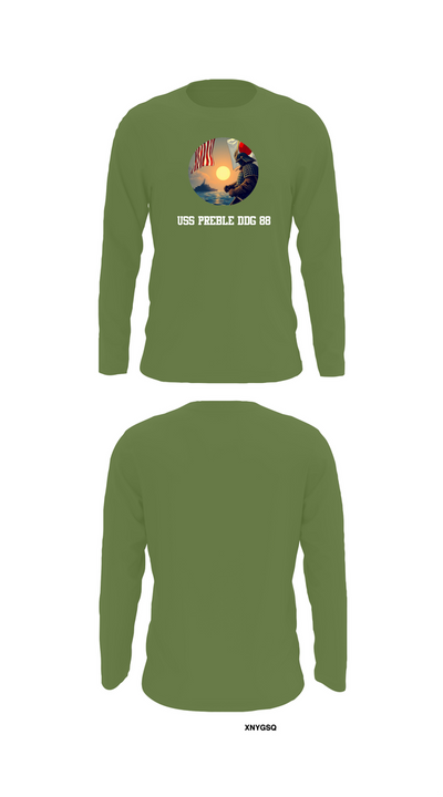 Uss Preble DDG 88 21838003 Long Sleeve Performance Shirt 50
