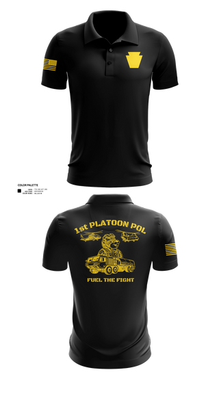 Short Sleeve Performance Polo, Echo Company 2-104th GSAB, National Guard, Teamtime, Team time, sublimation, custom sports apparel, team uniforms, spirit wear, spiritwear, sports uniforms, custom shirts, team store, custom team store, fundraiser sports, apparel fundraiser