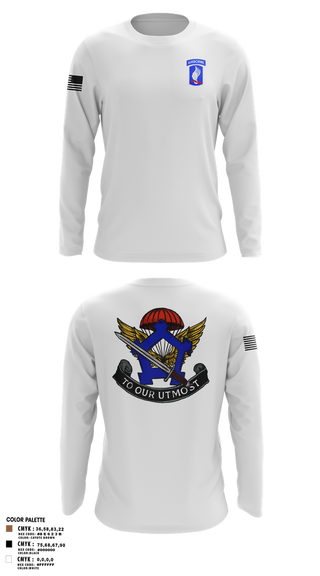 Long Sleeve Performance Shirt, HHC, Brigade Support Battalion 173D IBCT(A), , Teamtime, Team time, sublimation, custom sports apparel, team uniforms, spirit wear, spiritwear, sports uniforms, custom shirts, team store, custom team store, fundraiser sports, apparel fundraiser
