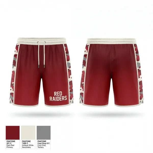 Athletic Shorts With Pockets, Red Raiders, Softball, Teamtime, Team time, sublimation, custom sports apparel, team uniforms, spirit wear, spiritwear, sports uniforms, custom shirts, team store, custom team store, fundraiser sports, apparel fundraiser