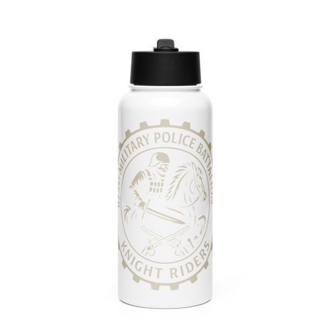 625TH Military Police Battalion 7943490 Stainless Steel Water Bottle with a Straw Lid