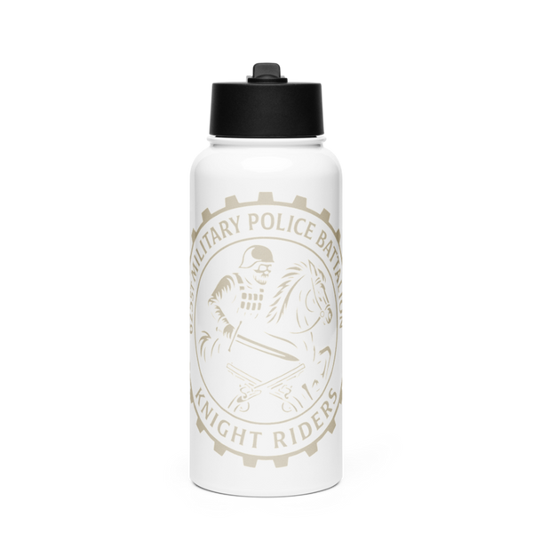 625TH Military Police Battalion 7943490 Stainless Steel Water Bottle with a Straw Lid